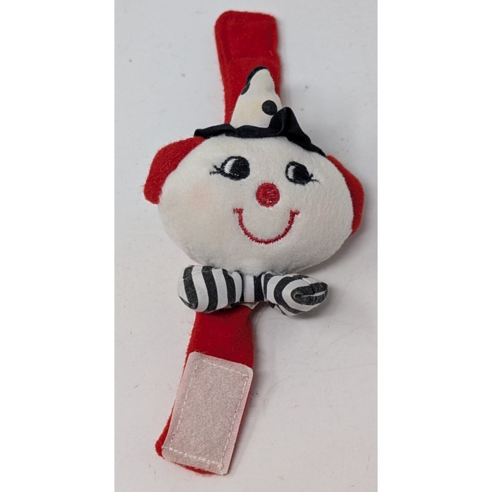 Vintage‎ Plush Rattle Wrist Clown Baby Toy Kids II Lovey 1996 90s 1990s